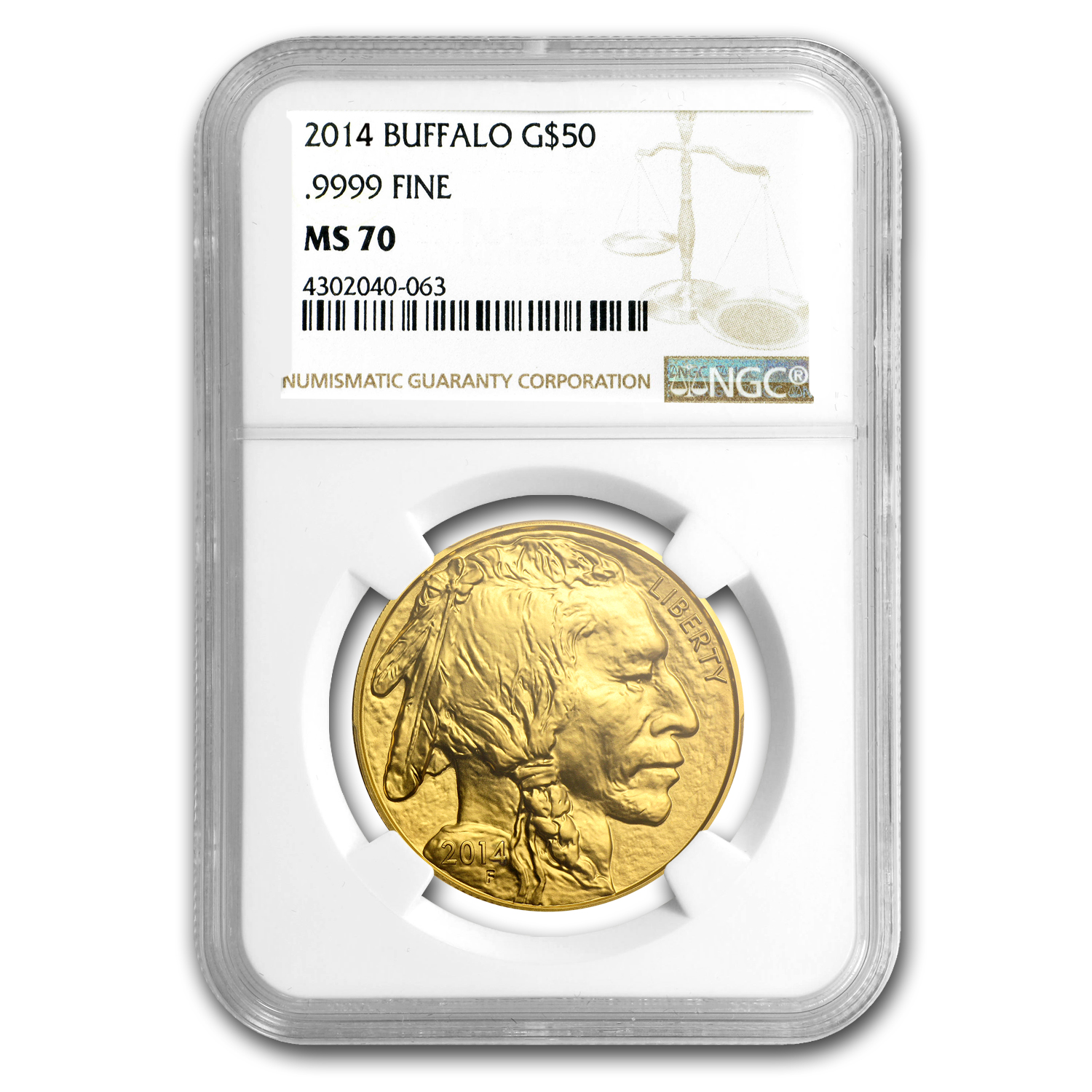 Buy 2014 1 oz Gold Buffalo MS-70 NGC
