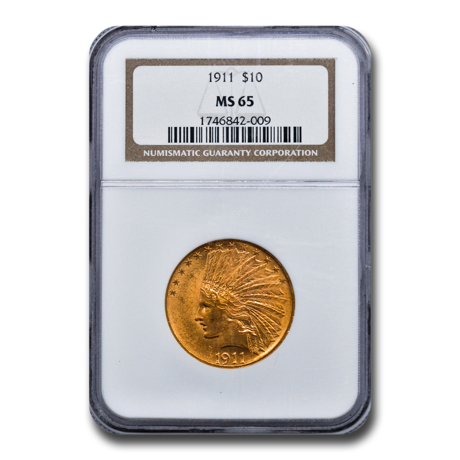 Buy 1911 $10 Indian Gold Eagle MS-65 NGC