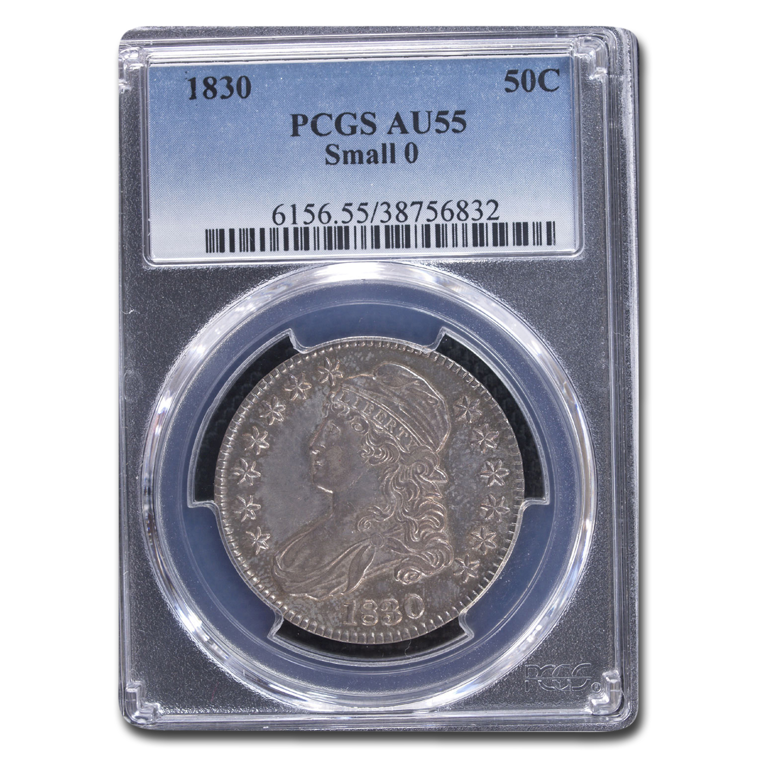 Buy 1830 Bust Half Dollar AU-55 PCGS (Small 0)