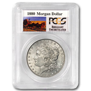 Buy 1880 Stage Coach Morgan Dollar BU PCGS