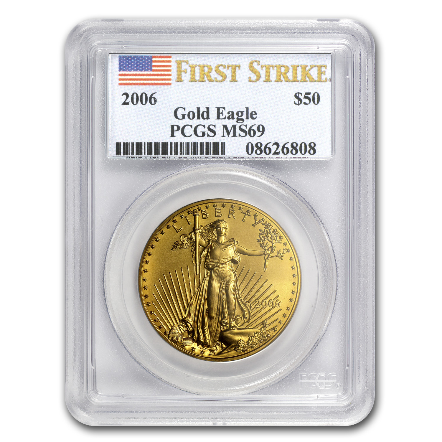 Buy 2006 1 oz American Gold Eagle MS-69 PCGS (FirstStrike?)