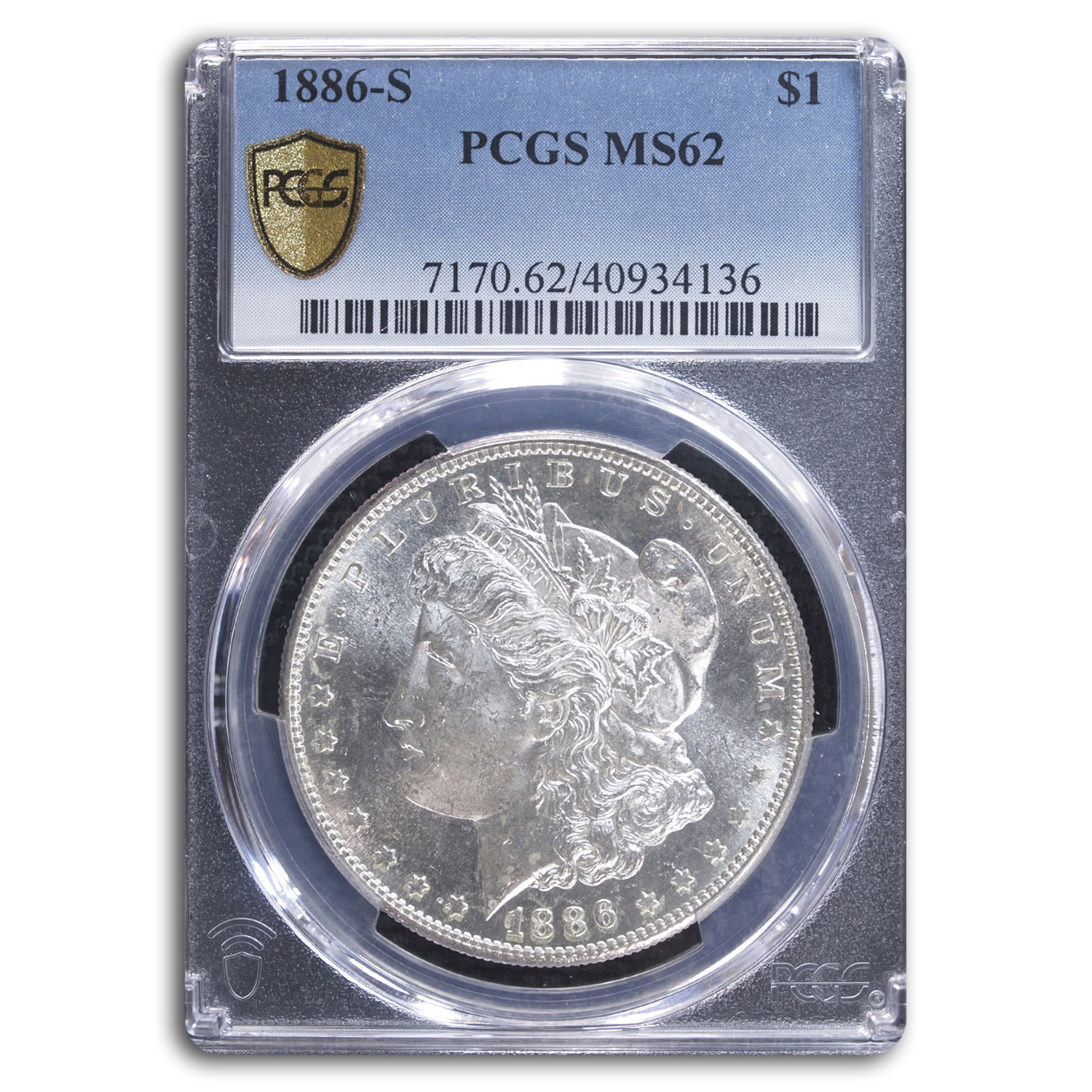 Buy 1886-S Morgan Dollar MS-62 PCGS