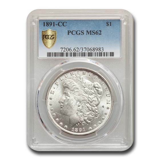 Buy 1891-CC Morgan Dollar MS-62 PCGS