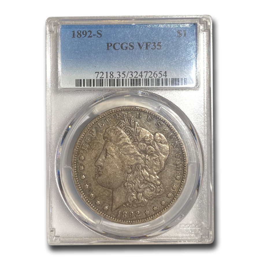 Buy 1892-S Morgan Dollar VF-35 PCGS