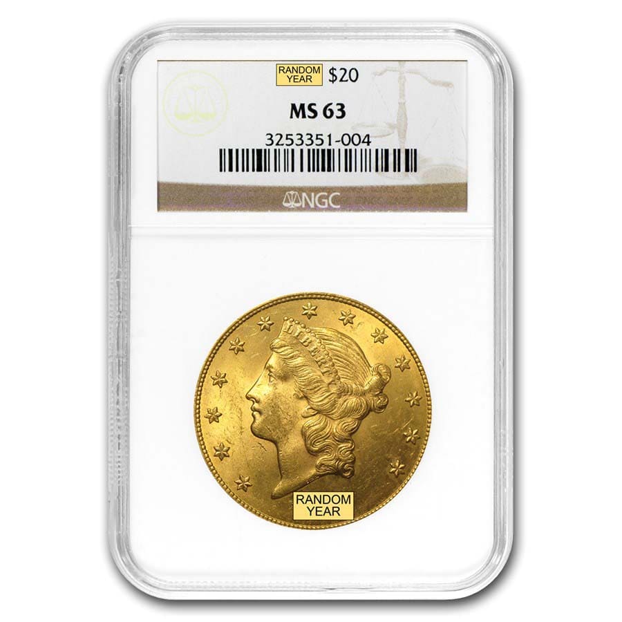 Buy $20 Liberty Gold Double Eagle MS-63 NGC (Random)