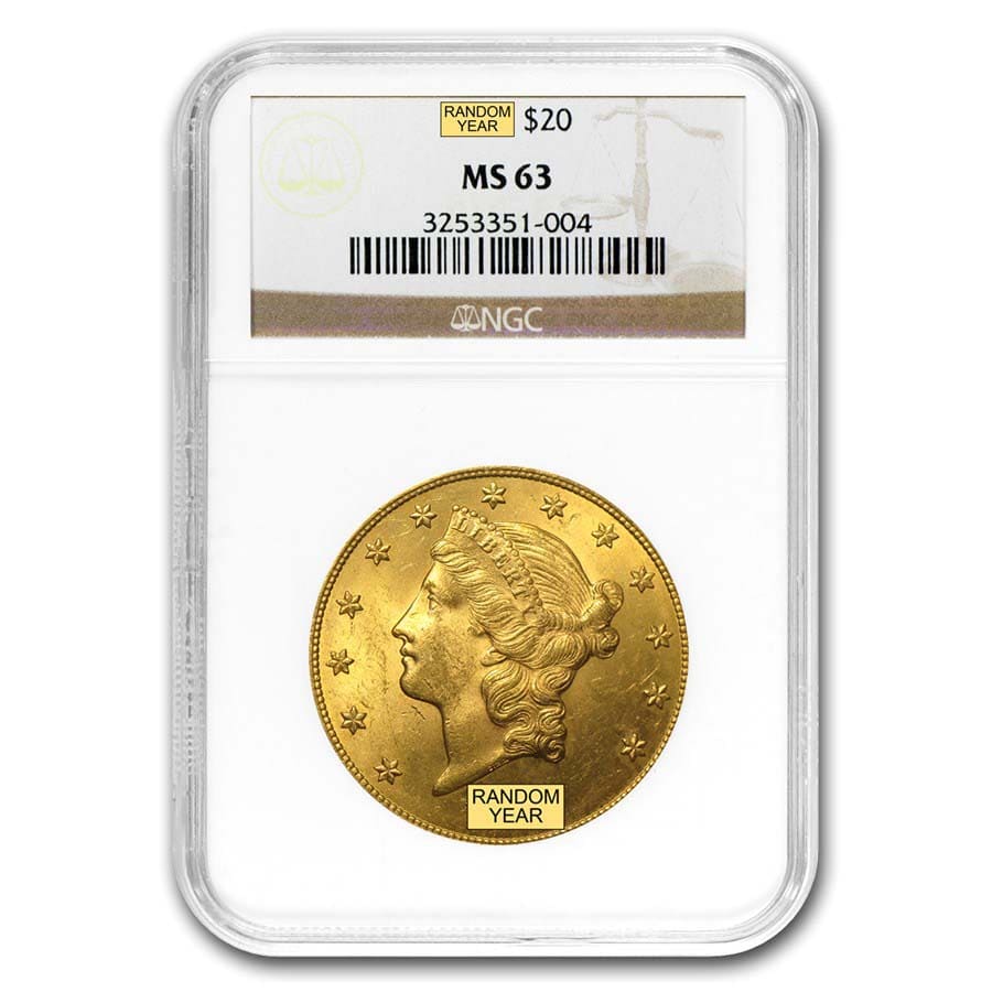 Buy $20 Liberty Gold Double Eagle MS-63 NGC (Random)