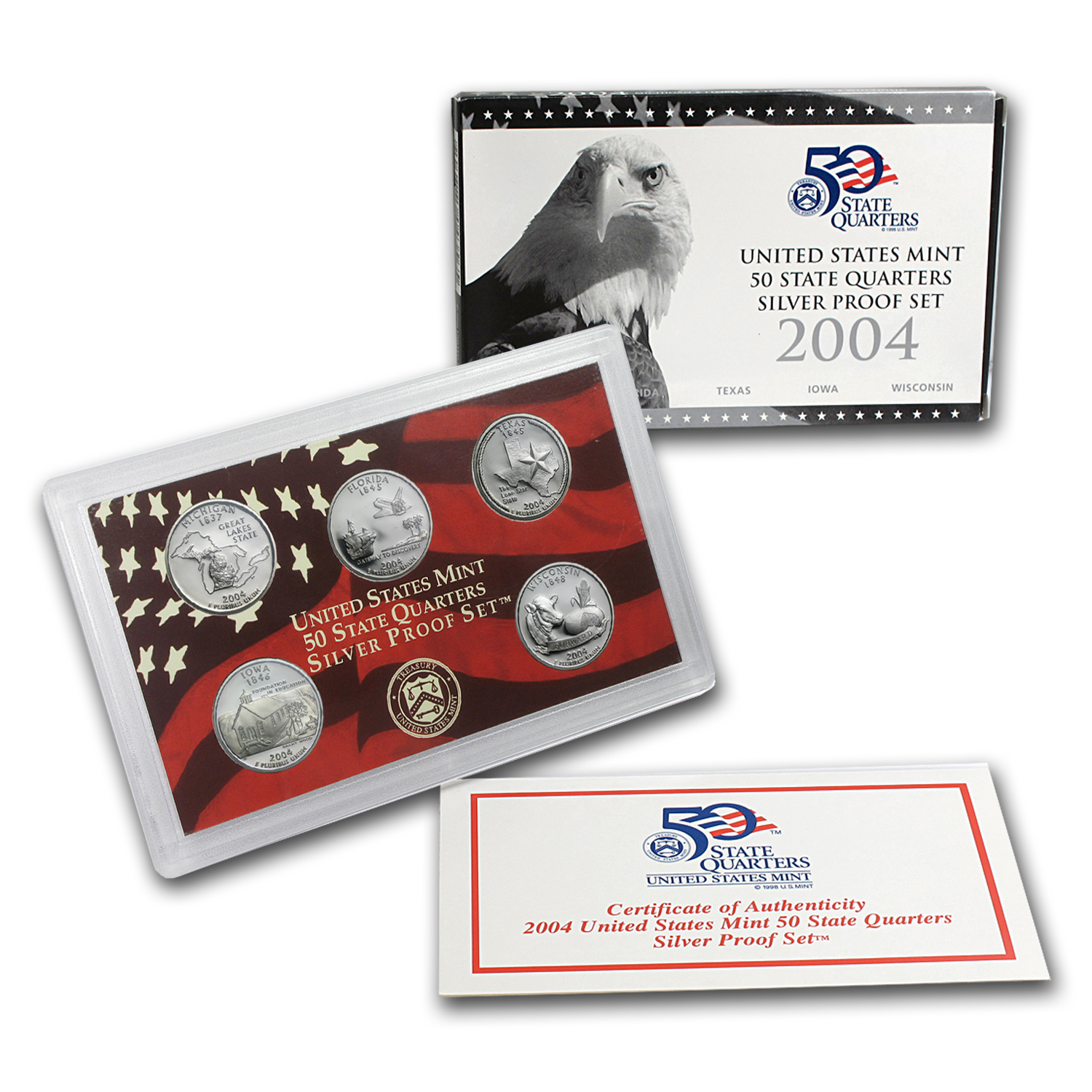 Buy 2004 50 State Quarters Proof Set (Silver)