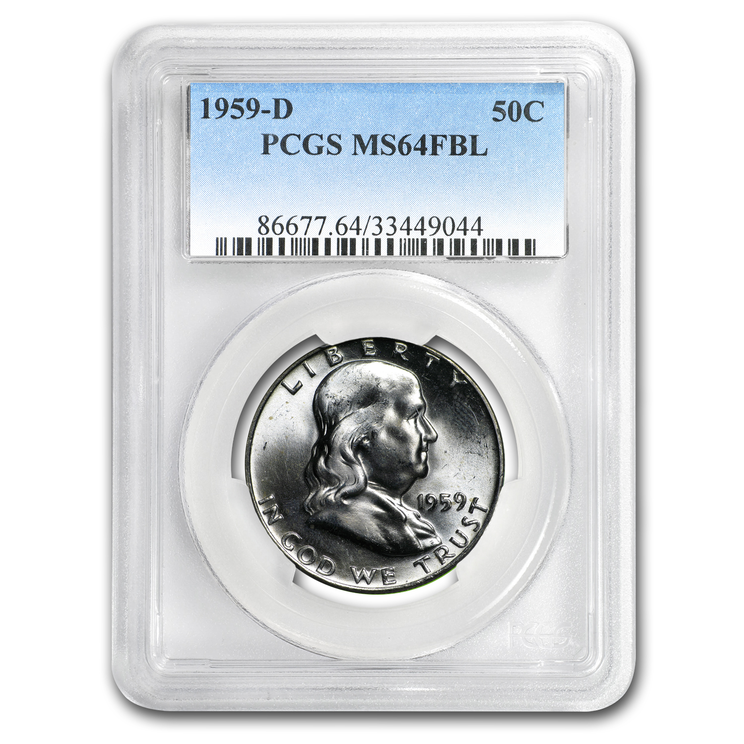 Buy 1959-D Franklin Half Dollar MS-64 PCGS (FBL)