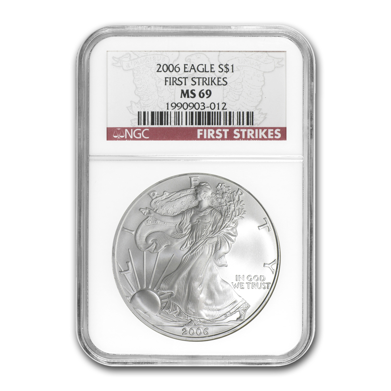 Buy 2006 American Silver Eagle MS-69 NGC (First Strike)