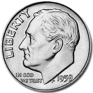 Buy 1959-D Roosevelt Dime BU