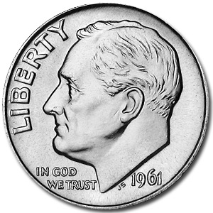 Buy 1961-D Roosevelt Dime BU