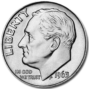 Buy 1963-D Roosevelt Dime BU