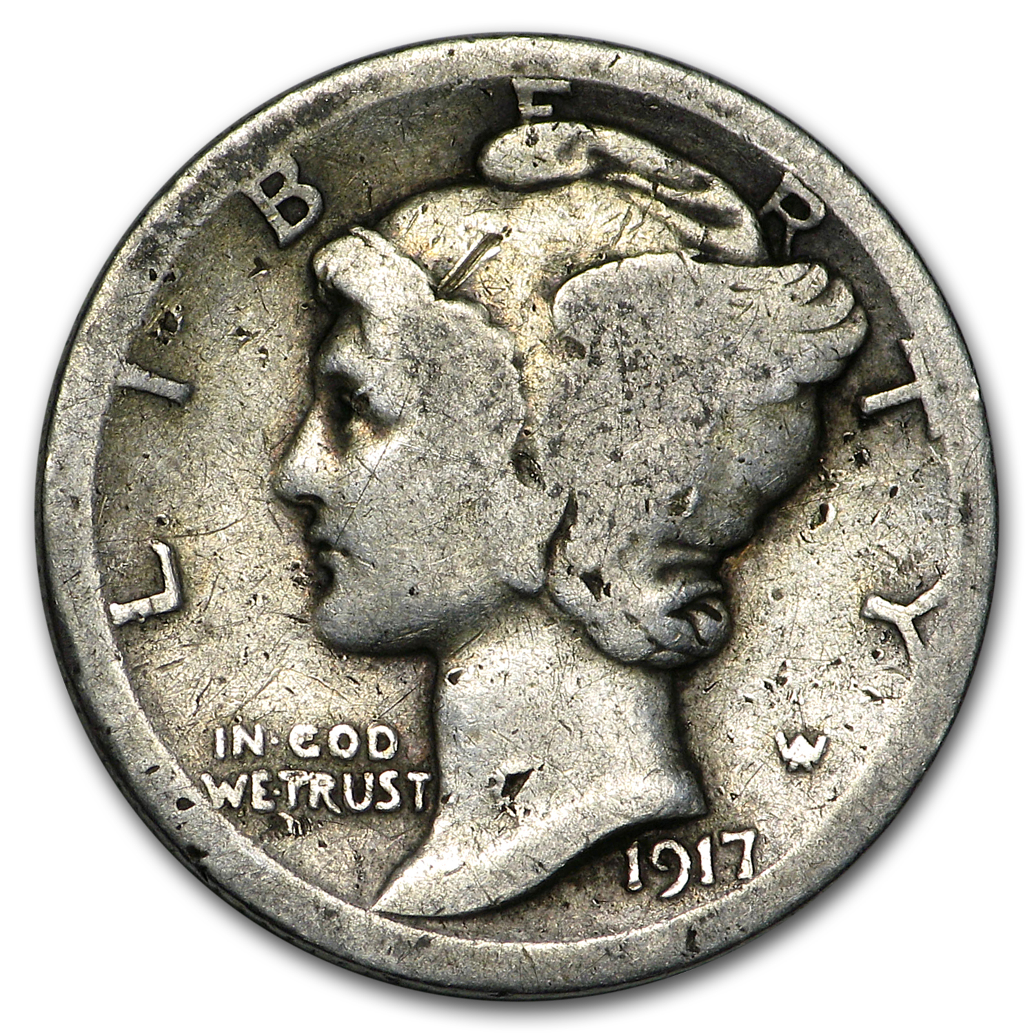 Buy 1917 Mercury Dime Good/VG