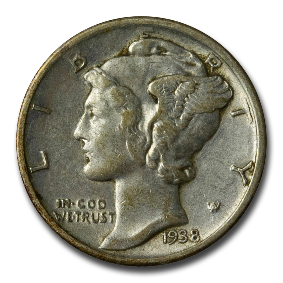 Buy 1938 Mercury Dime XF