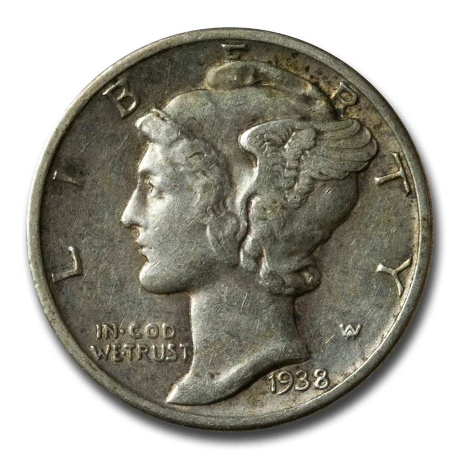 Buy 1938-S Mercury Dime XF - Click Image to Close