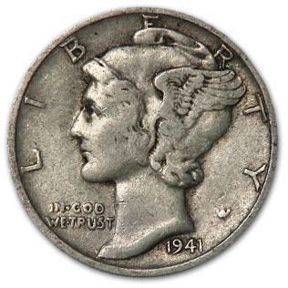 Buy 1941-D Mercury Dime XF