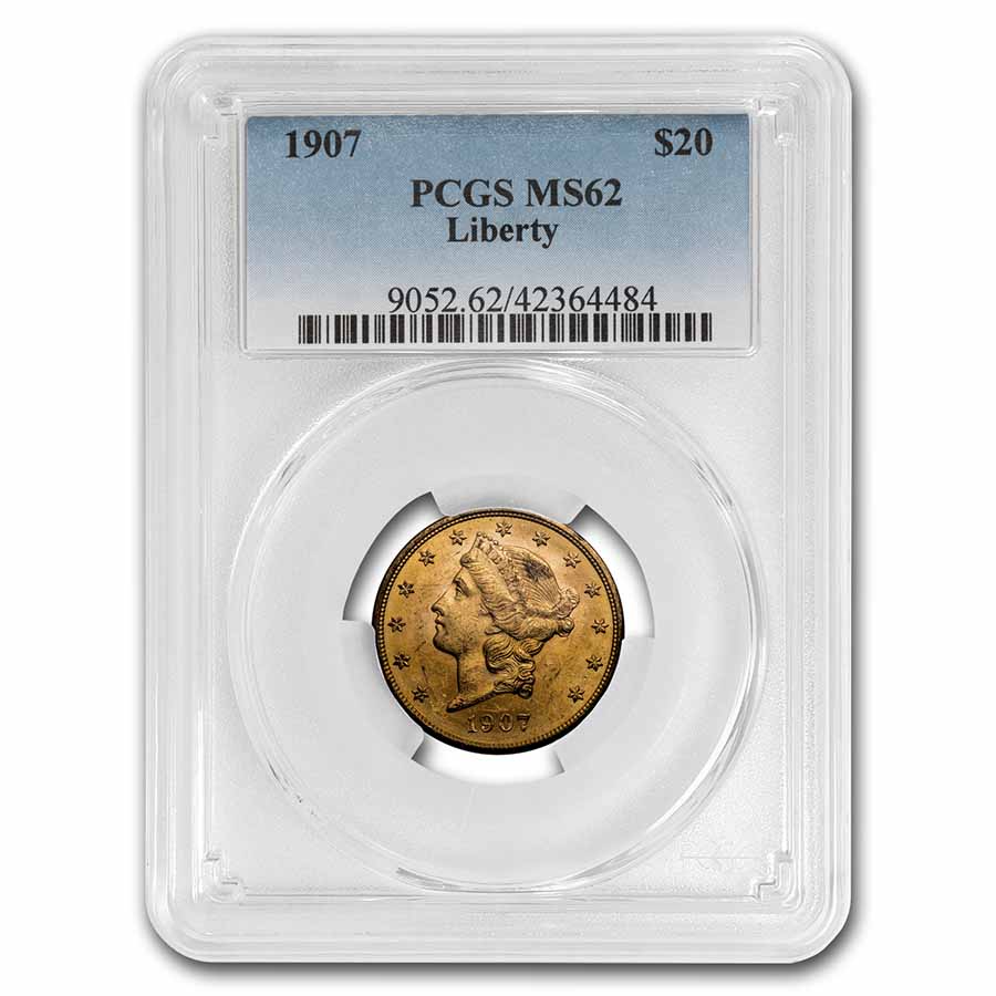 Buy 1907 $20 Liberty Gold Double Eagle MS-62 PCGS