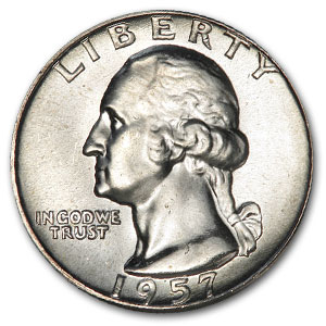 Buy 1957 Washington Quarter BU