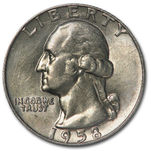 Buy 1958-D Washington Quarter BU