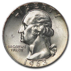 Buy 1963 Washington Quarter BU