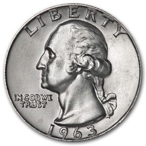 Buy 1963-D Washington Quarter BU