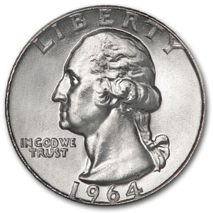 Buy 1964 Washington Quarter BU