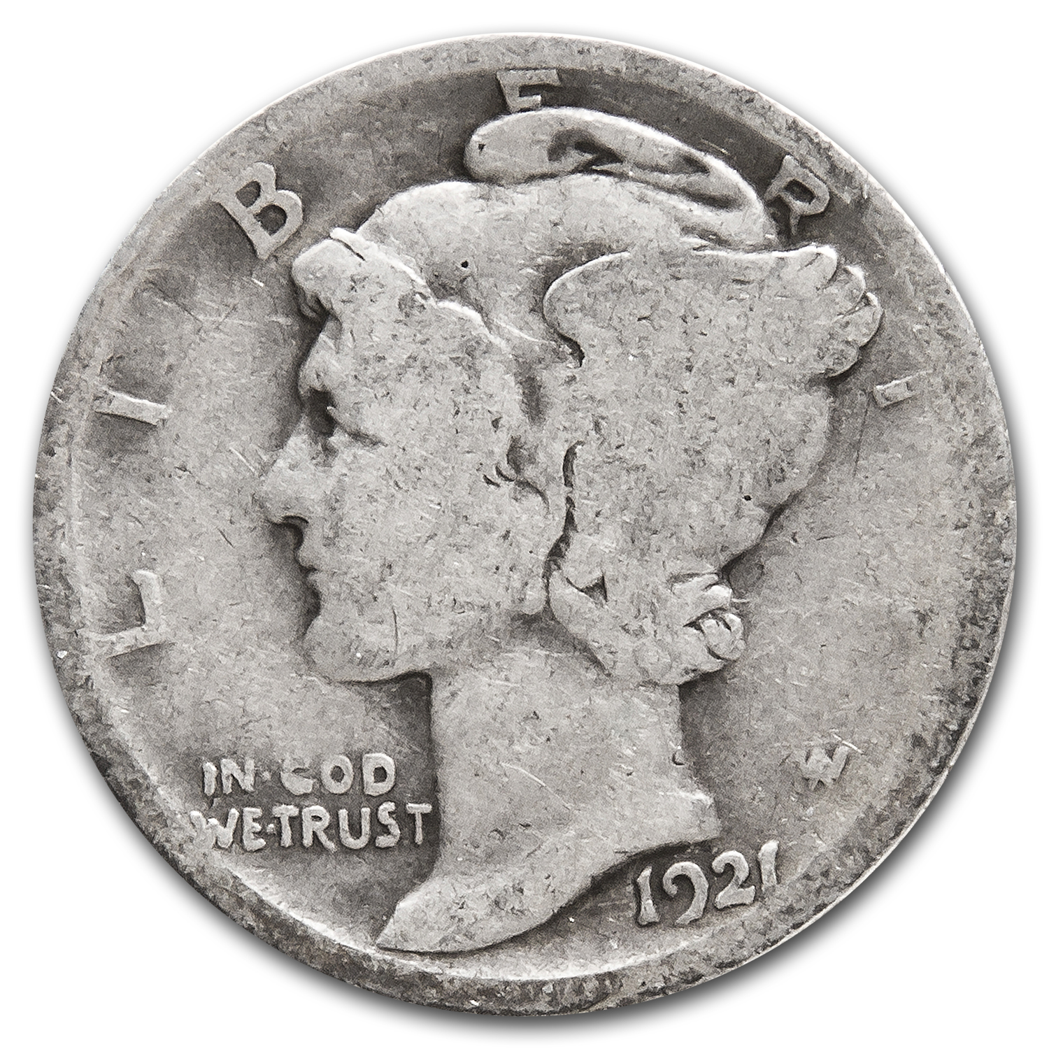 Buy 1921 Mercury Dime Good