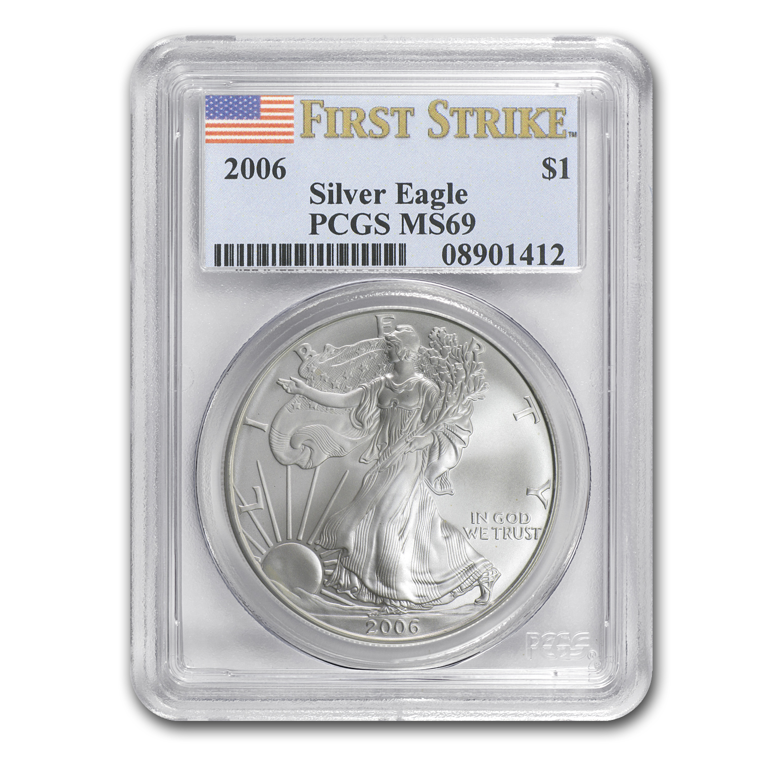 Buy 2006 American Silver Eagle MS-69 PCGS (FirstStrike?)