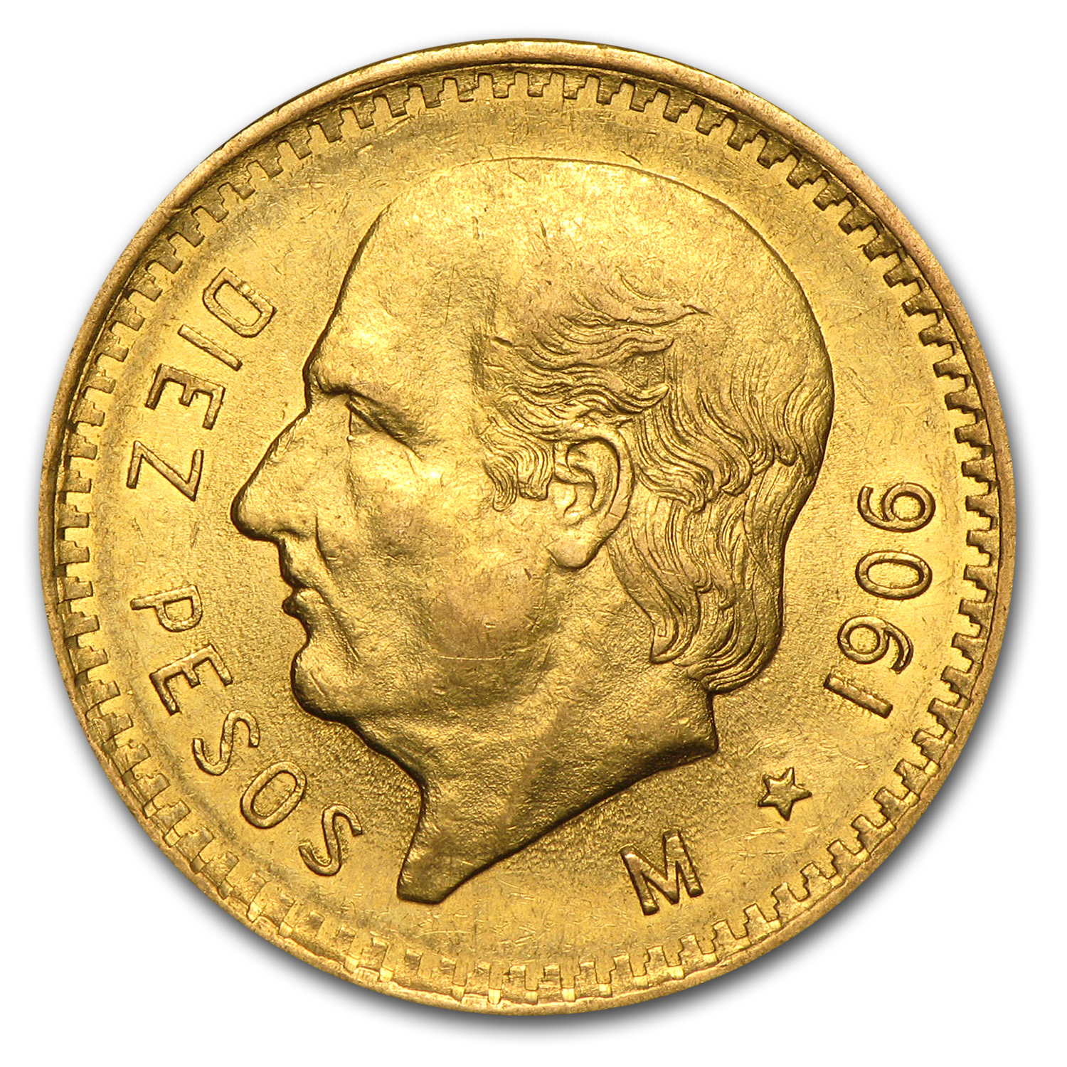 Buy 1906 Mexico Gold 10 Pesos AU