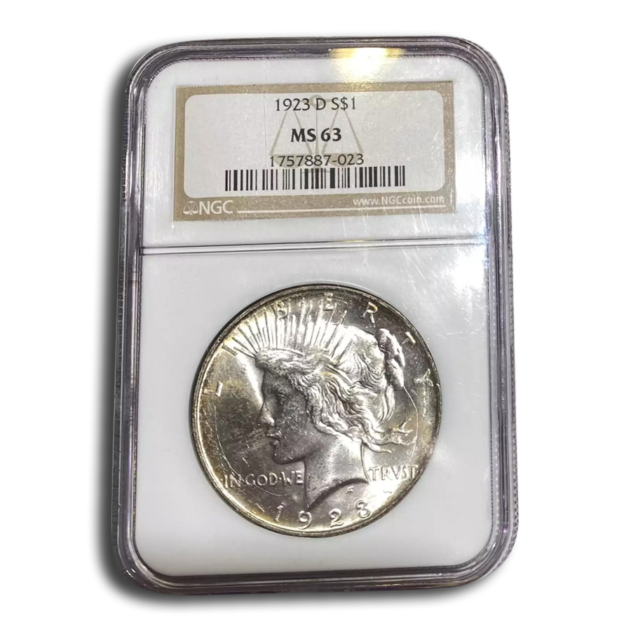 Buy 1923-D Peace Dollar MS-63 NGC