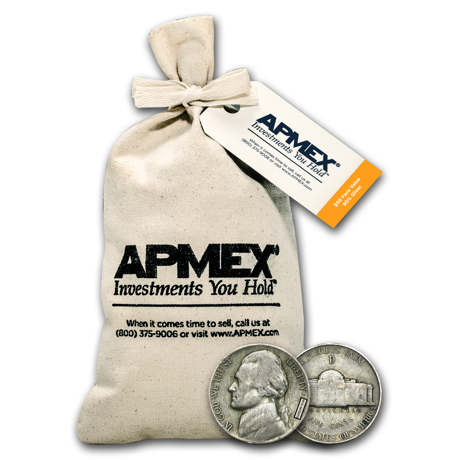 Buy 35% Silver War Nickels $50 Face Value Bag