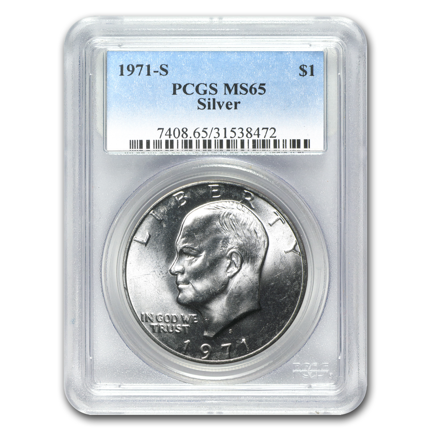 Buy 1971-S Silver Eisenhower Dollar MS-65 PCGS