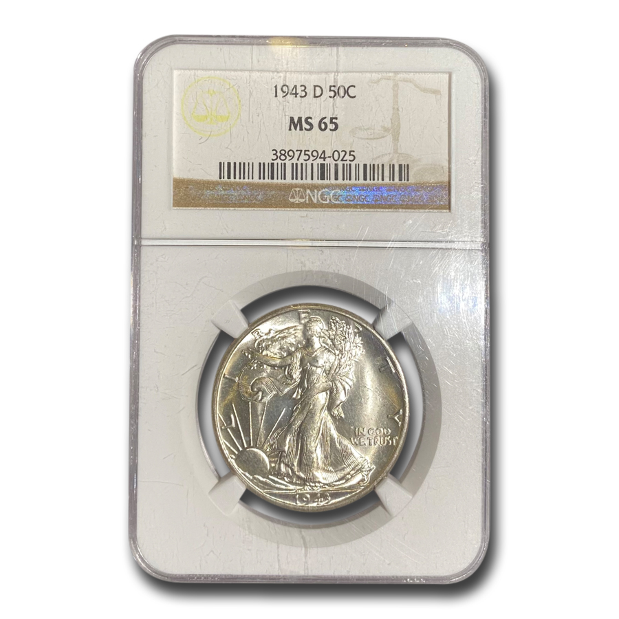 Buy 1943-D Walking Liberty Half Dollar MS-65 NGC