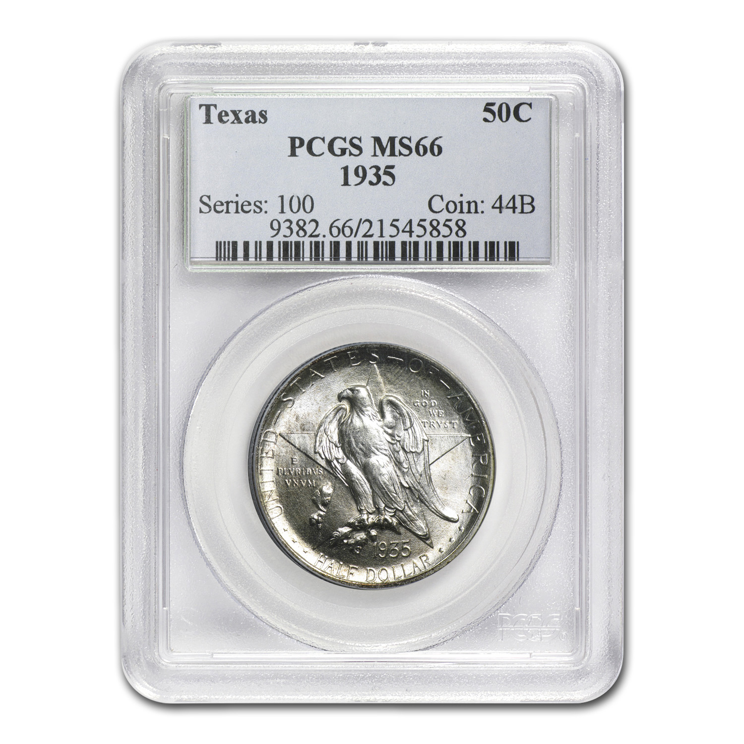 Buy 1935 Texas Half Dollar Commemorative MS-66 PCGS