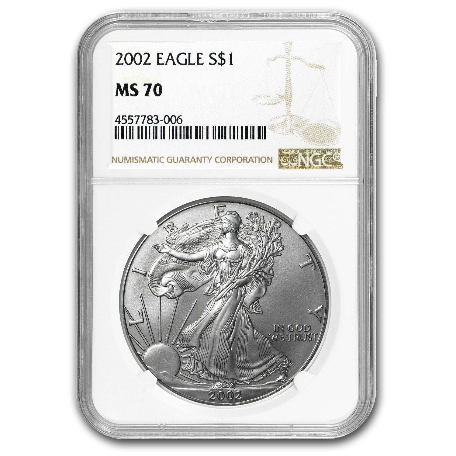 Buy 2002 American Silver Eagle MS-70 NGC