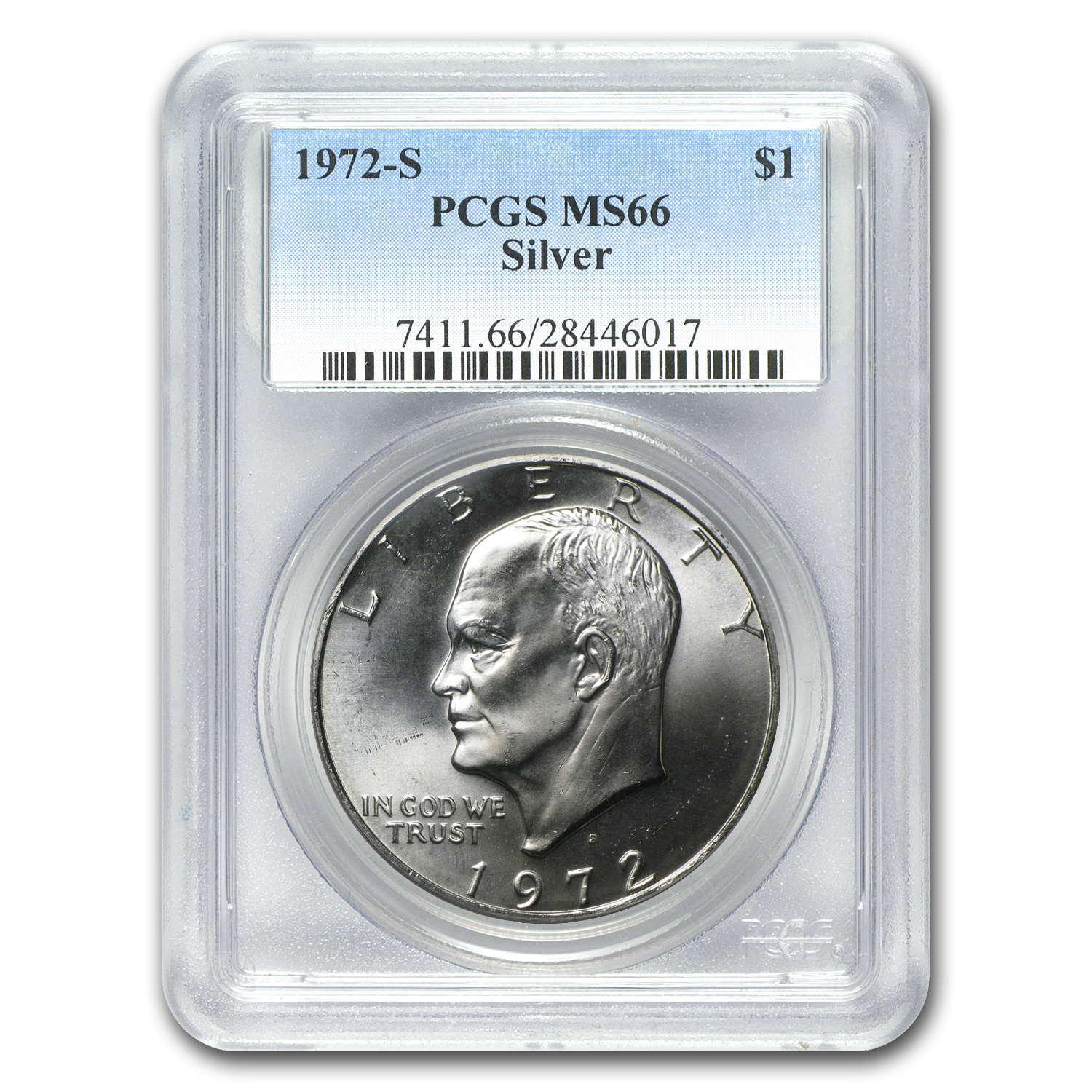 Buy 1972-S Silver Eisenhower Dollar MS-66 PCGS