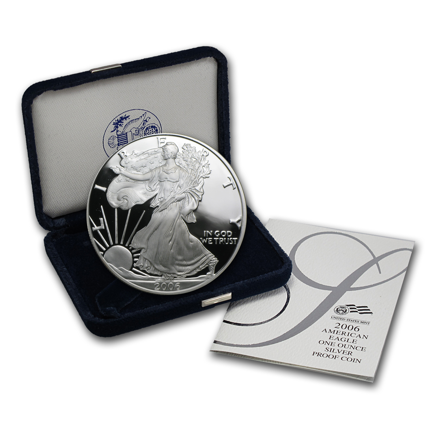 Buy 2006-W 1 oz Proof American Silver Eagle (w/Box & COA)