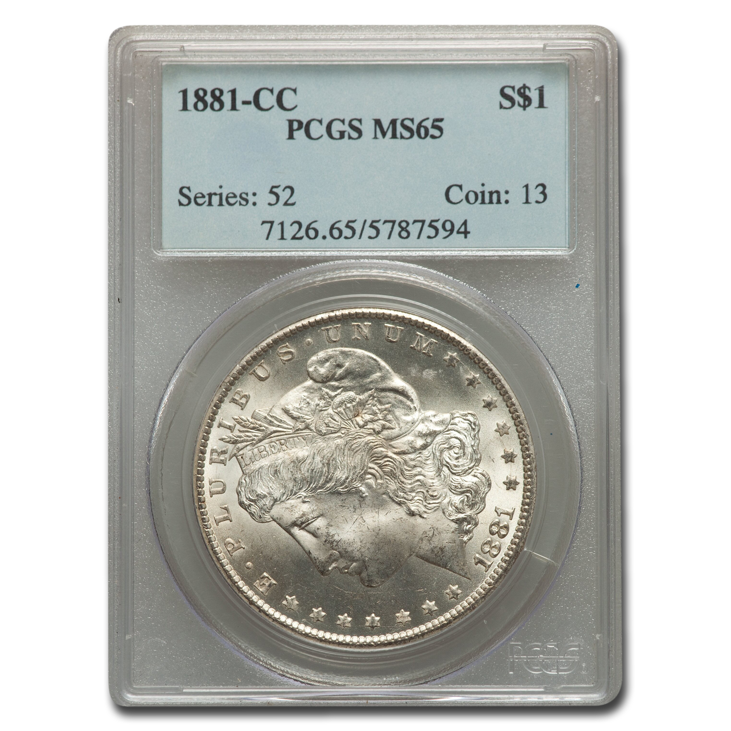 Buy 1881-CC Morgan Dollar MS-65 PCGS