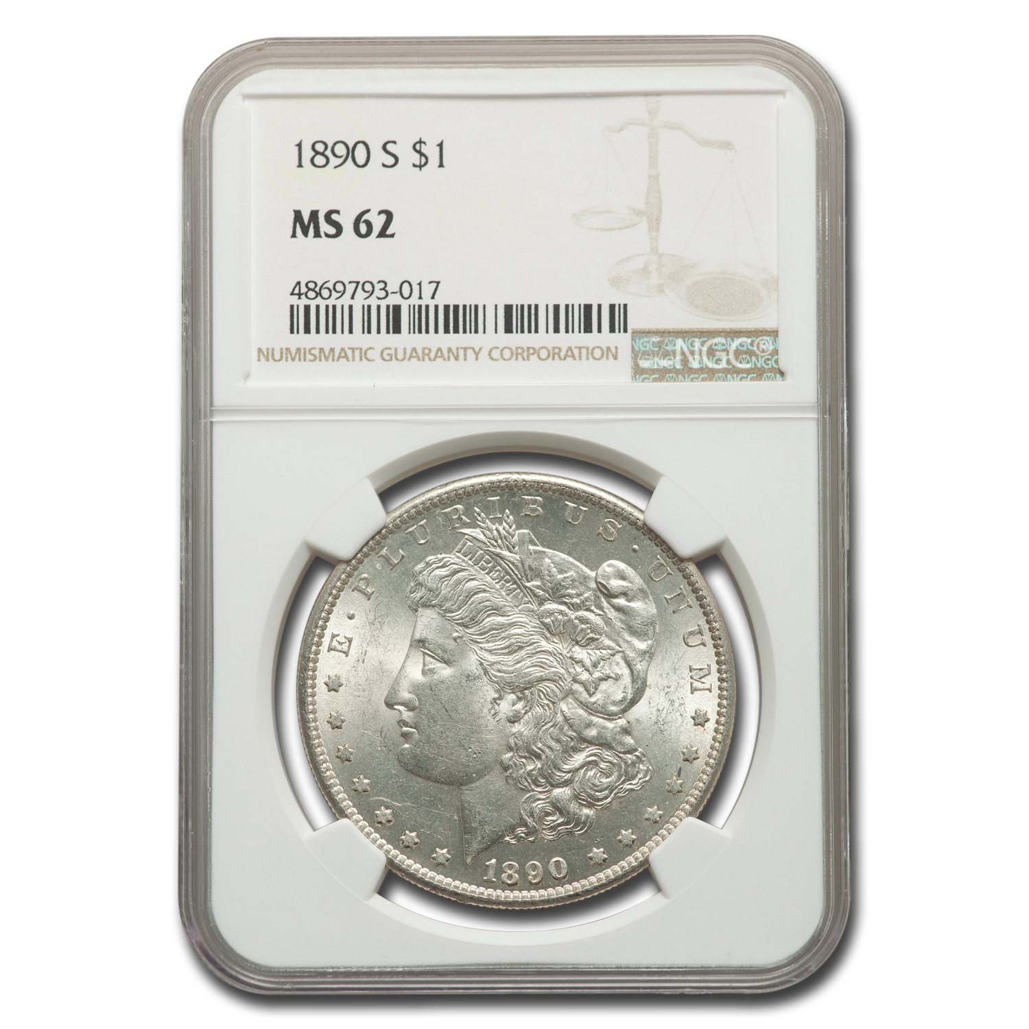 Buy 1890-S Morgan Dollar MS-62 NGC