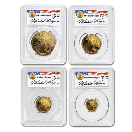 Buy 2004-W 4-Coin Proof American Gold Eagle Set PR-70 PCGS
