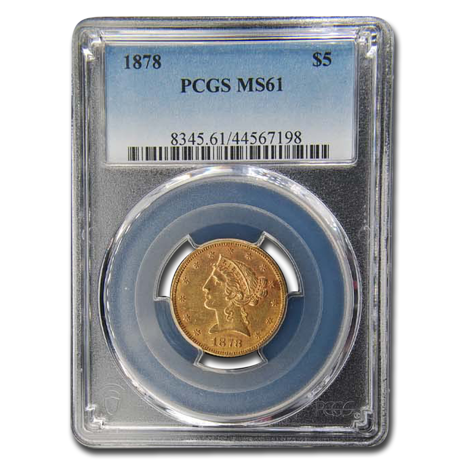 Buy 1878 $5 Liberty Gold Half Eagle MS-61 PCGS - Click Image to Close