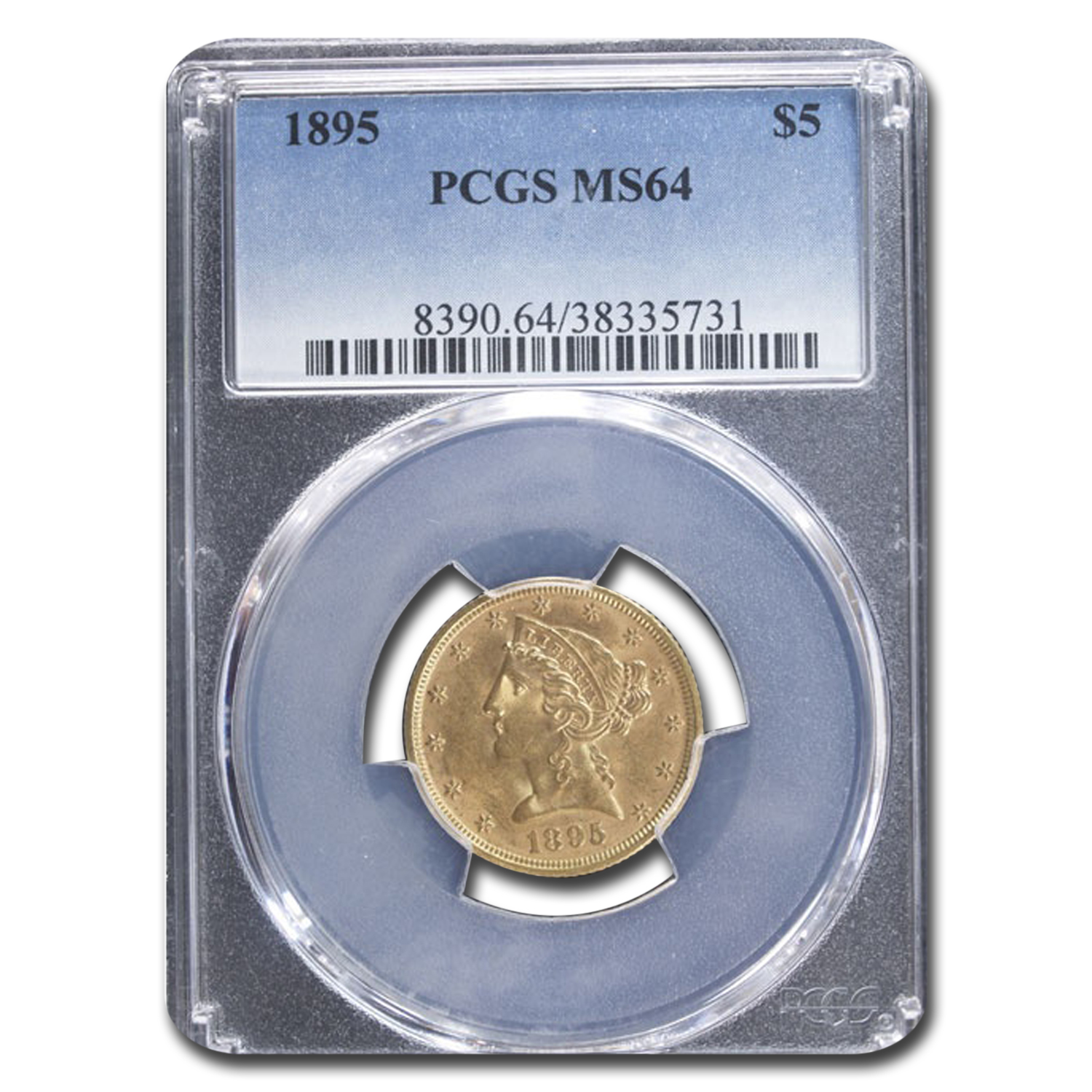 Buy MS-64 1895 $5 Liberty Gold Half Eagle PCGS - Click Image to Close