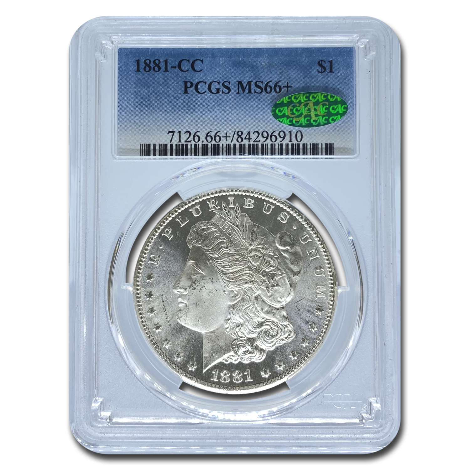 Buy 1881-CC Morgan Dollar MS-66+ PCGS CAC