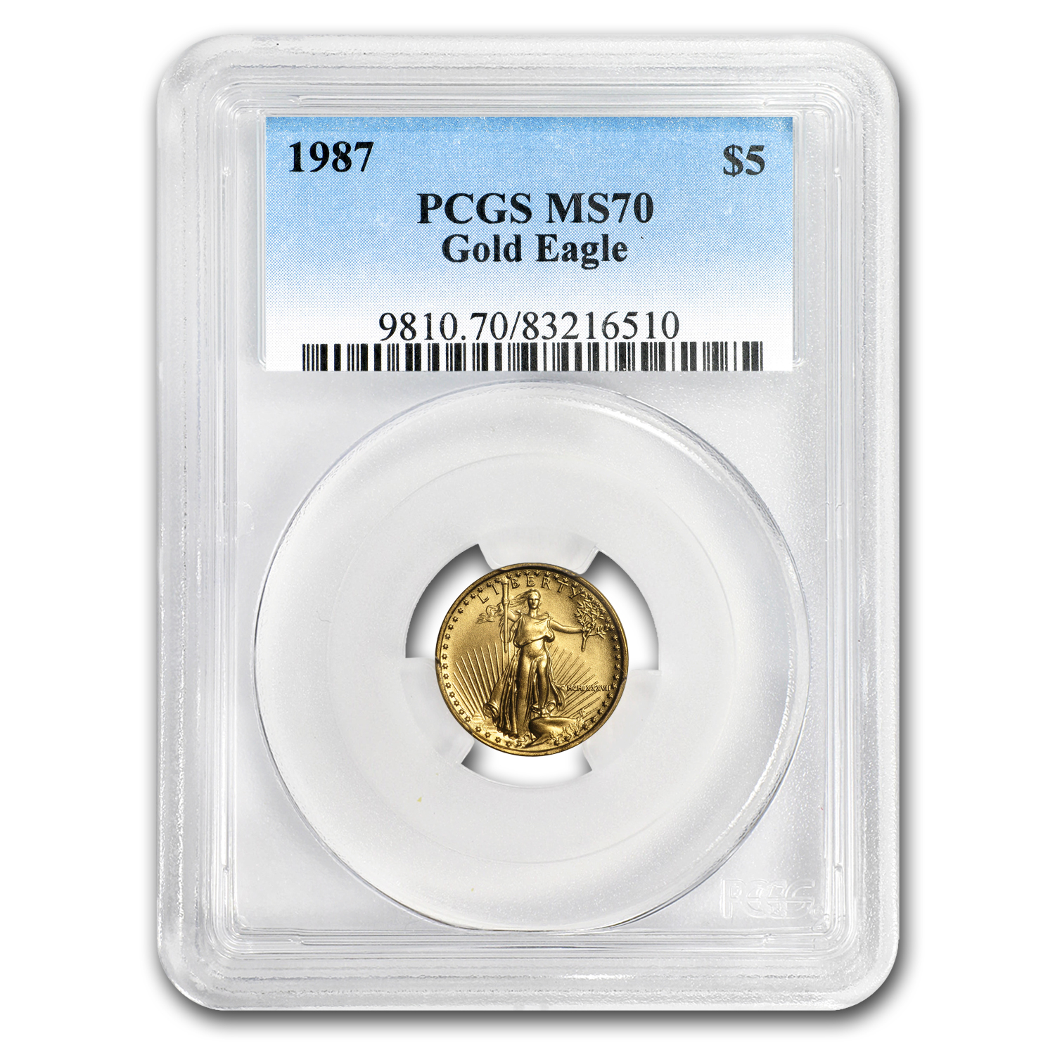 Buy 1987 1/10 oz American Gold Eagle MS-70 PCGS