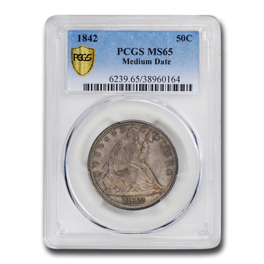 Buy 1842 Liberty Seated Half Dollar MS-65 PCGS (Medium Date)