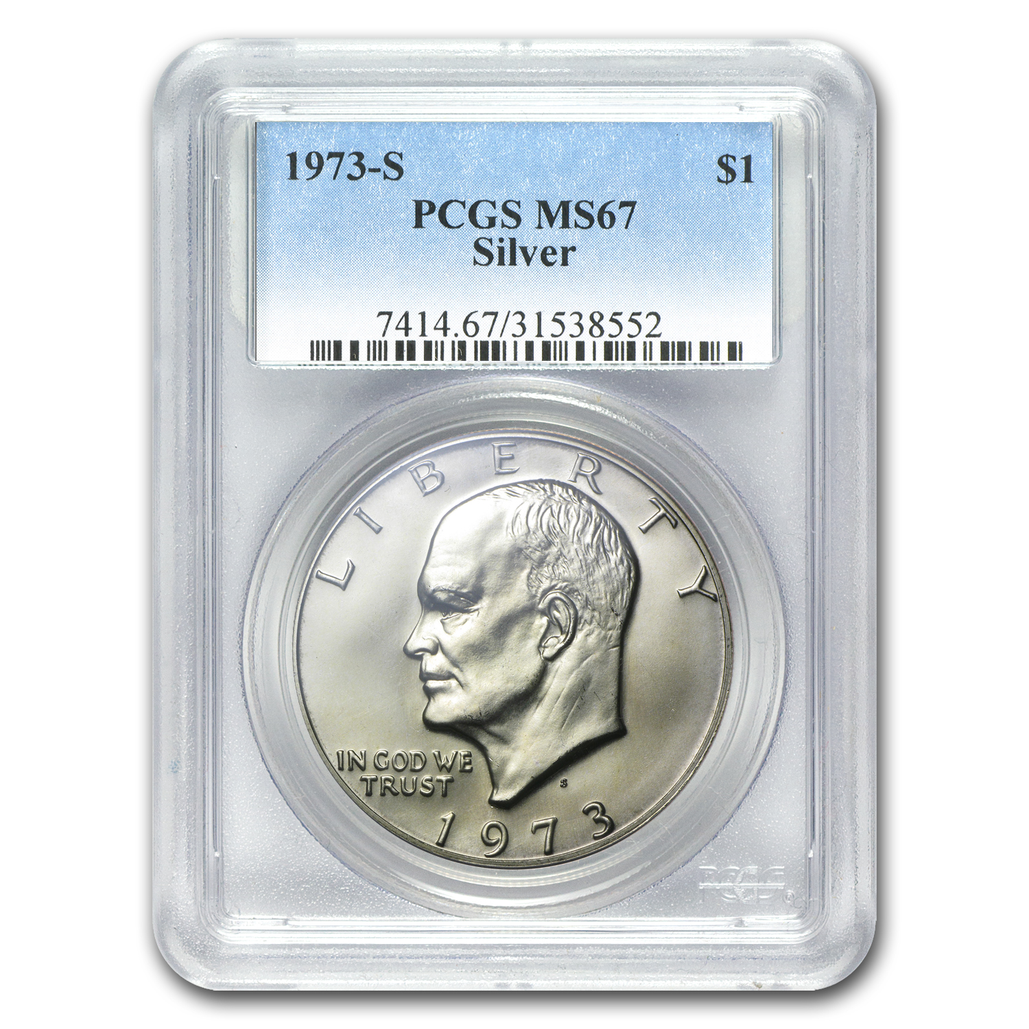 Buy 1973-S Silver Eisenhower Dollar MS-67 PCGS