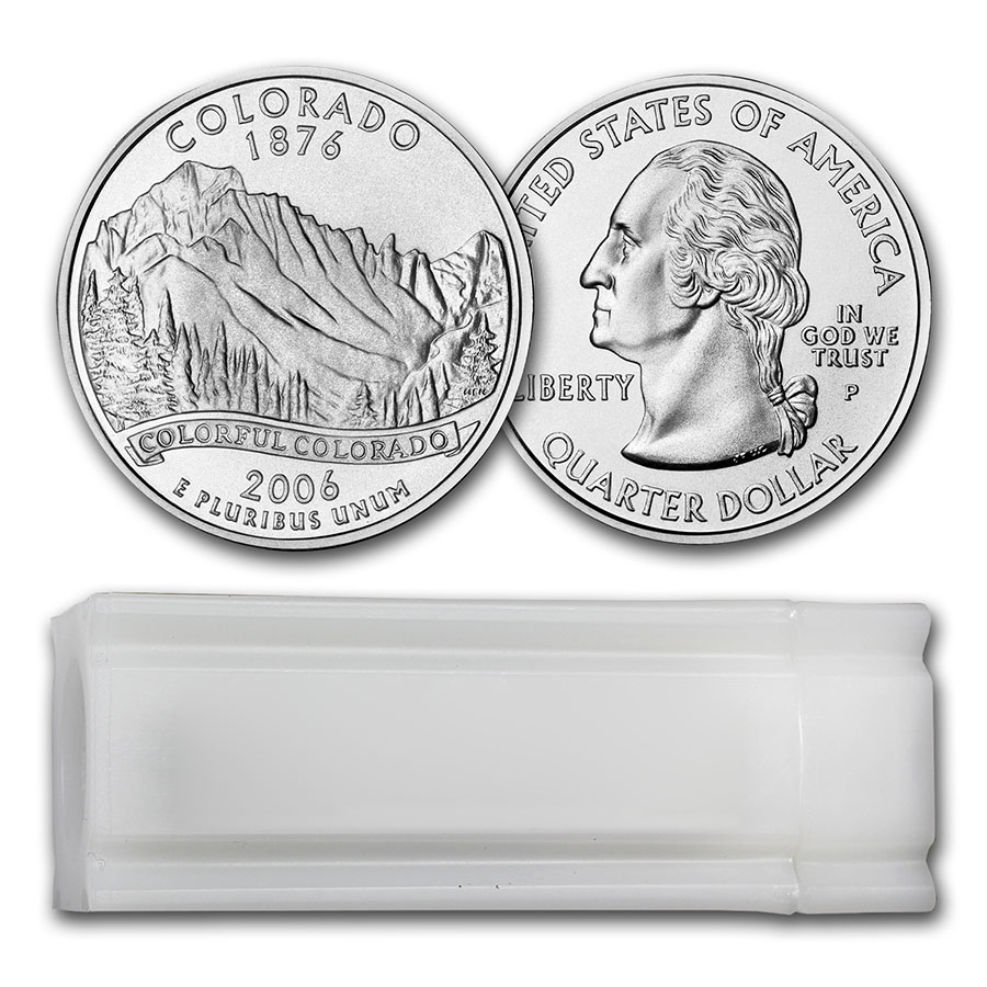 Buy 2006-P Colorado Statehood Quarter 40-Coin Roll BU