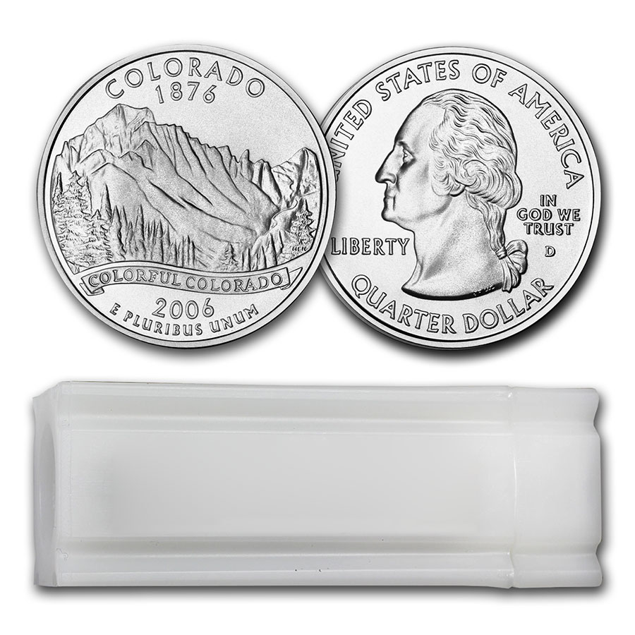 Buy 2006-D Colorado Statehood Quarter 40-Coin Roll BU