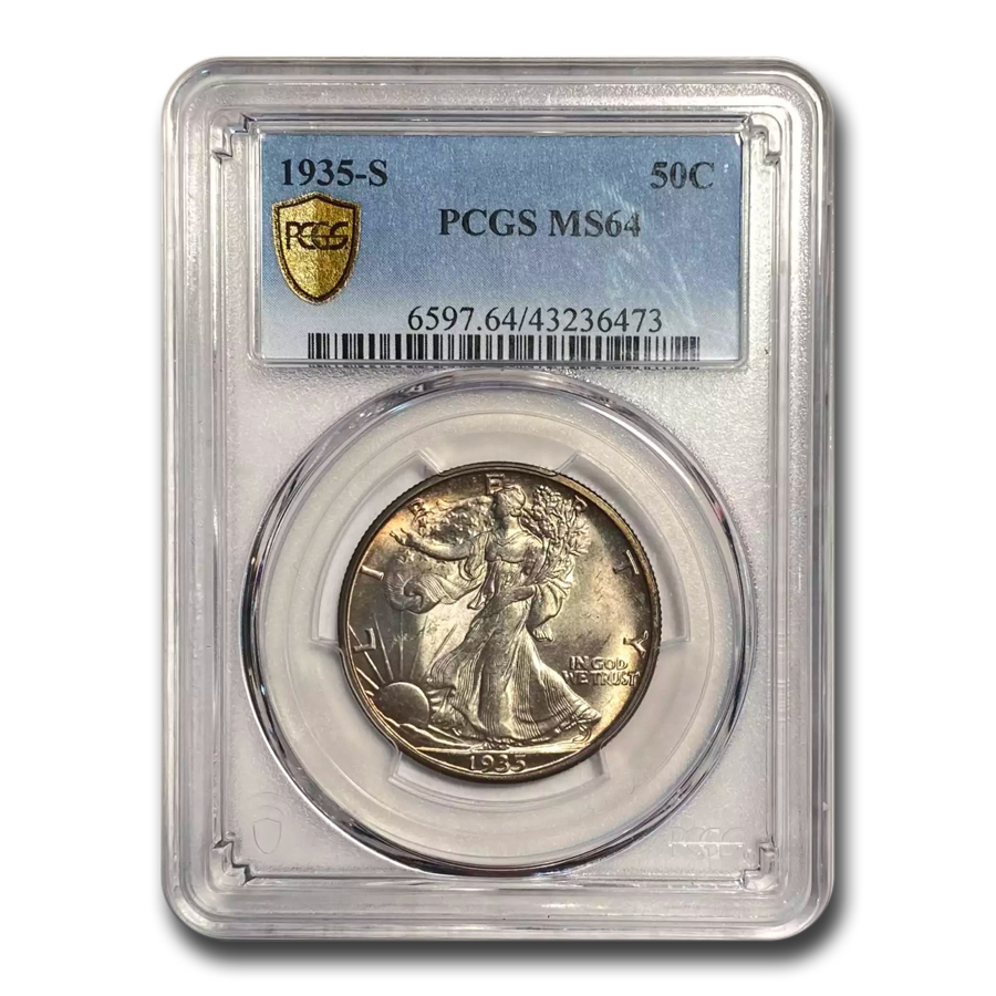 Buy 1935-S Walking Liberty Half Dollar MS-64 PCGS