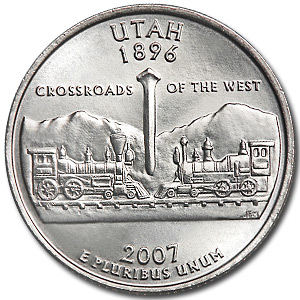 Buy 2007-D Utah State Quarter BU